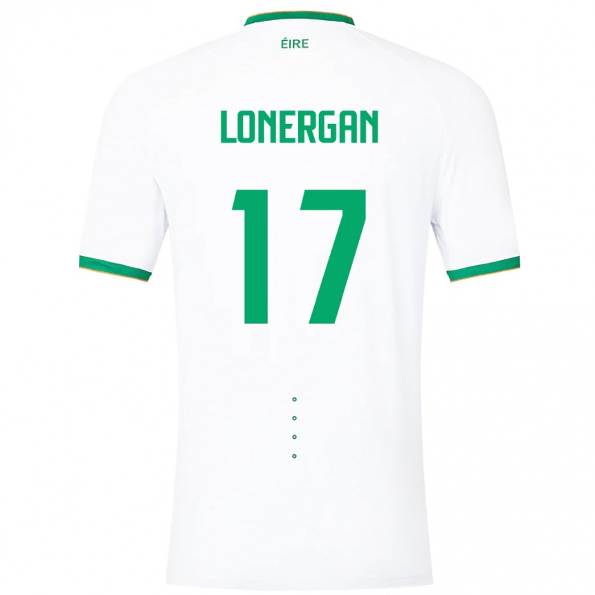 Vaikiškas Airijos Sala Tom Lonergan #17 Baltas Išvykos Marškinėliai 24-26 T-Shirt