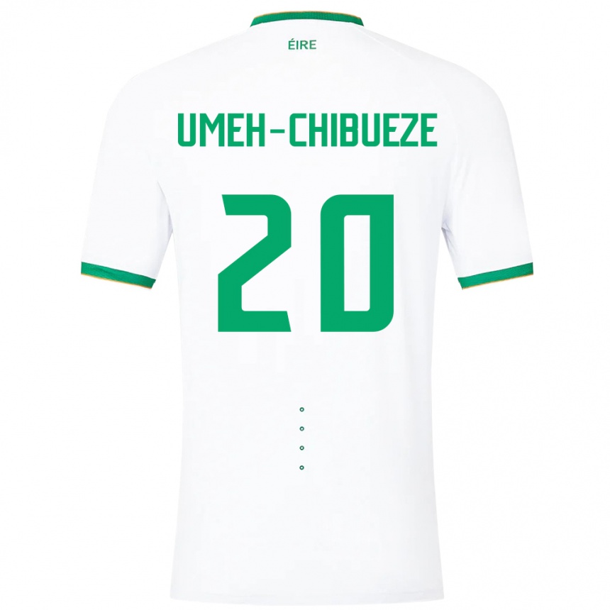 Vaikiškas Airijos Sala Franco Umeh-Chibueze #20 Baltas Išvykos Marškinėliai 24-26 T-Shirt