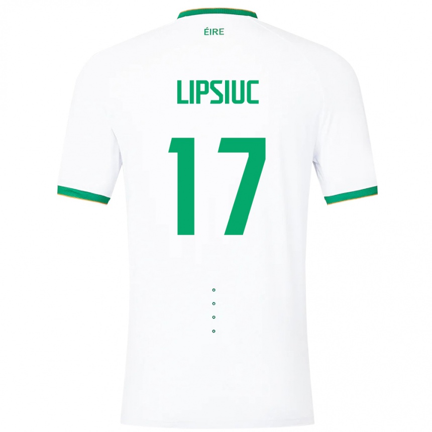 Vaikiškas Airijos Sala Darius Lipsiuc #17 Baltas Išvykos Marškinėliai 24-26 T-Shirt