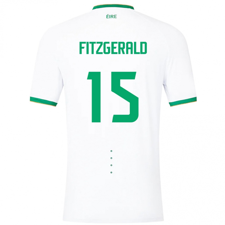 Vaikiškas Airijos Sala Kyle Fitzgerald #15 Baltas Išvykos Marškinėliai 24-26 T-Shirt