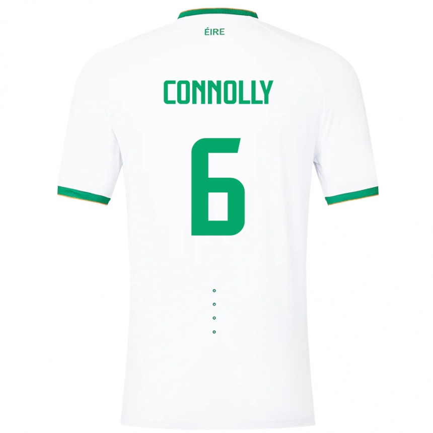 Vaikiškas Airijos Sala Megan Connolly #6 Baltas Išvykos Marškinėliai 24-26 T-Shirt