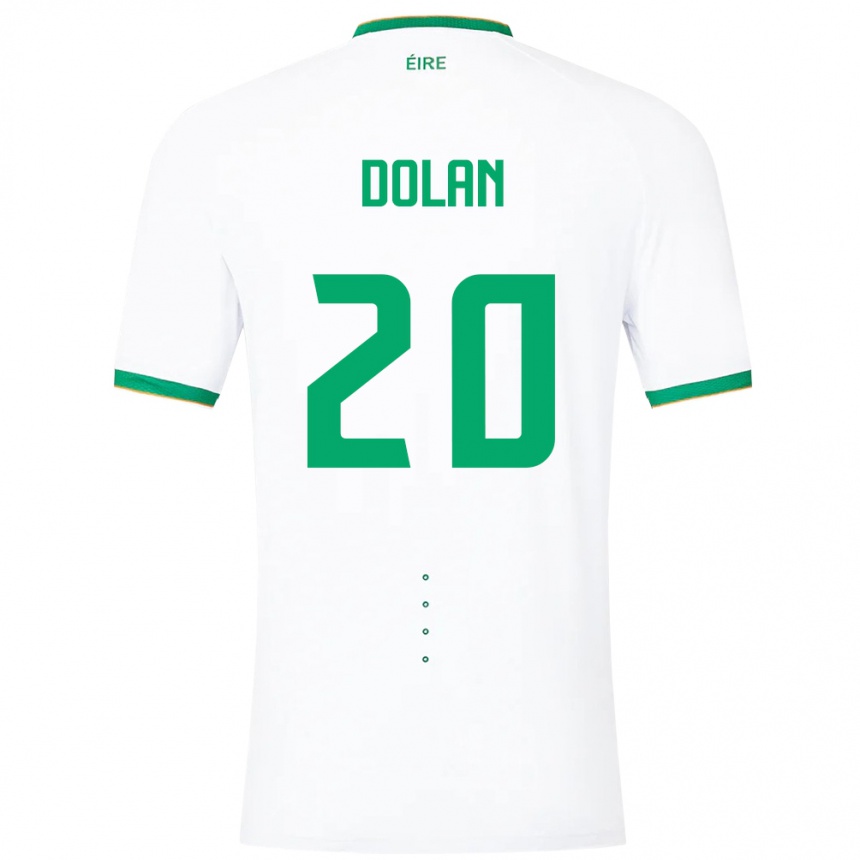 Vaikiškas Airijos Sala Ellen Dolan #20 Baltas Išvykos Marškinėliai 24-26 T-Shirt