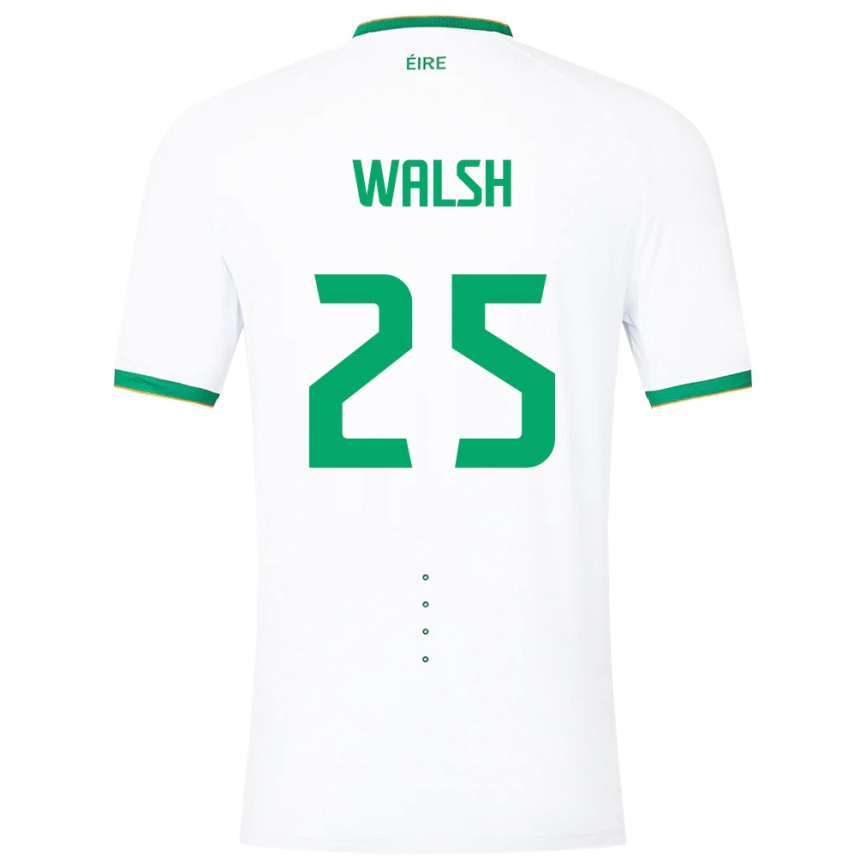 Vaikiškas Airijos Sala Megan Walsh #25 Baltas Išvykos Marškinėliai 24-26 T-Shirt