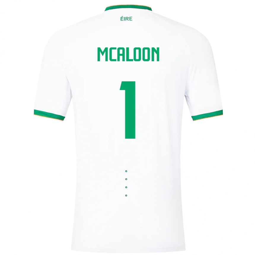 Vaikiškas Airijos Sala Naoisha Mcaloon #1 Baltas Išvykos Marškinėliai 24-26 T-Shirt