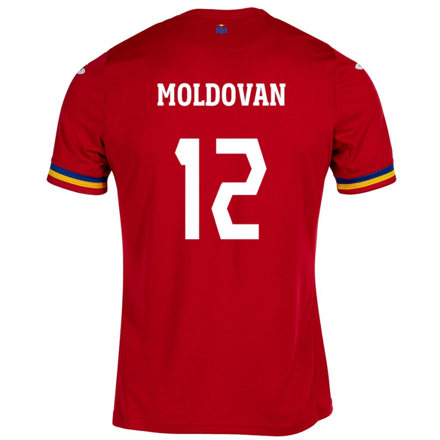 Vaikiškas Rumunija Horaţiu Moldovan #12 Raudona Išvykos Marškinėliai 24-26 T-Shirt