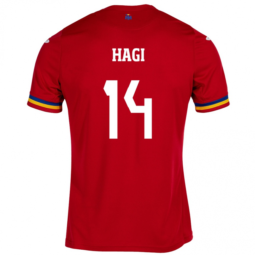 Vaikiškas Rumunija Ianis Hagi #14 Raudona Išvykos Marškinėliai 24-26 T-Shirt