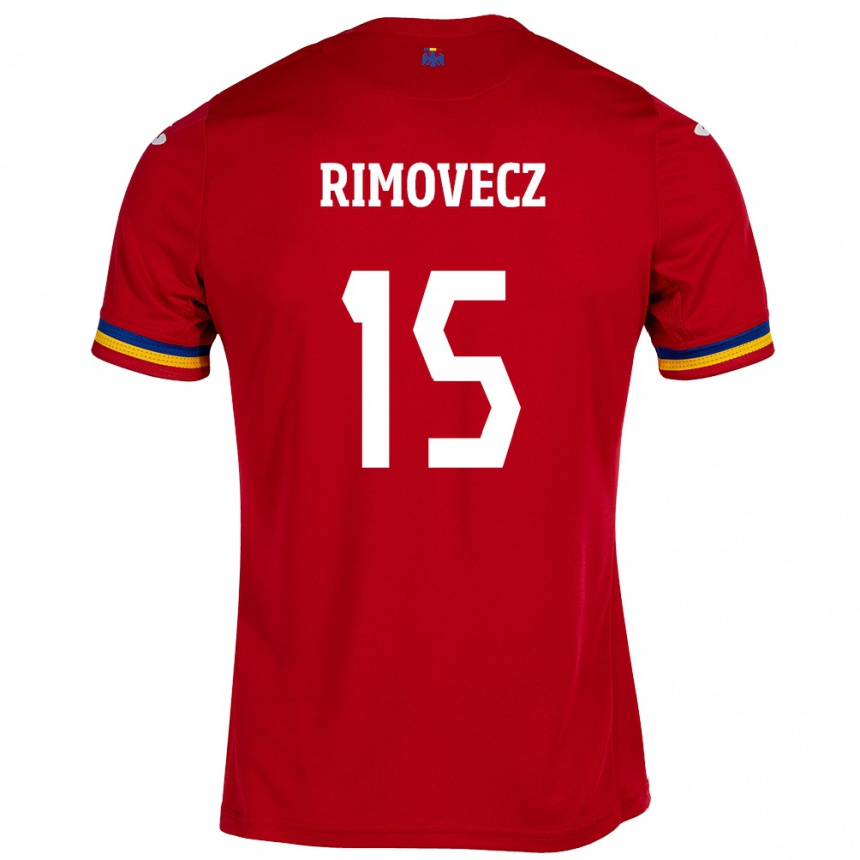 Vaikiškas Rumunija Sergiu Rimovecz #15 Raudona Išvykos Marškinėliai 24-26 T-Shirt