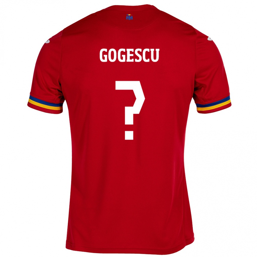 Vaikiškas Rumunija George Gogescu #0 Raudona Išvykos Marškinėliai 24-26 T-Shirt