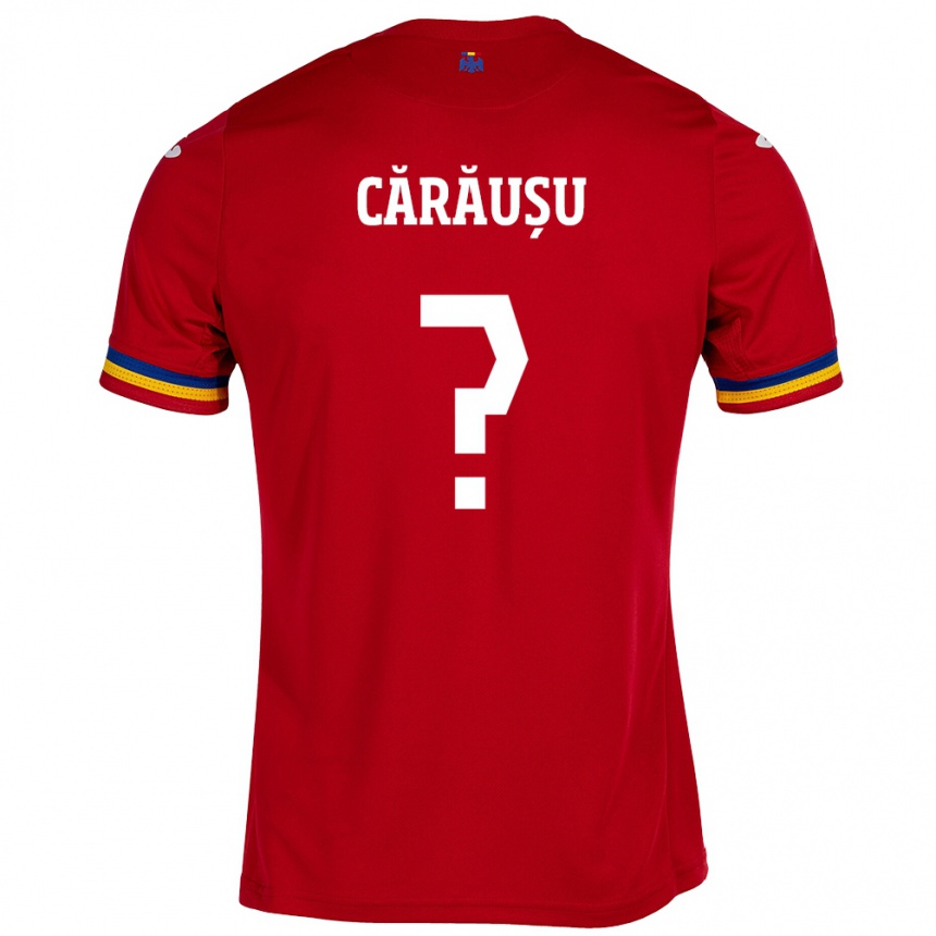 Vaikiškas Rumunija Codrin Cărăușu #0 Raudona Išvykos Marškinėliai 24-26 T-Shirt