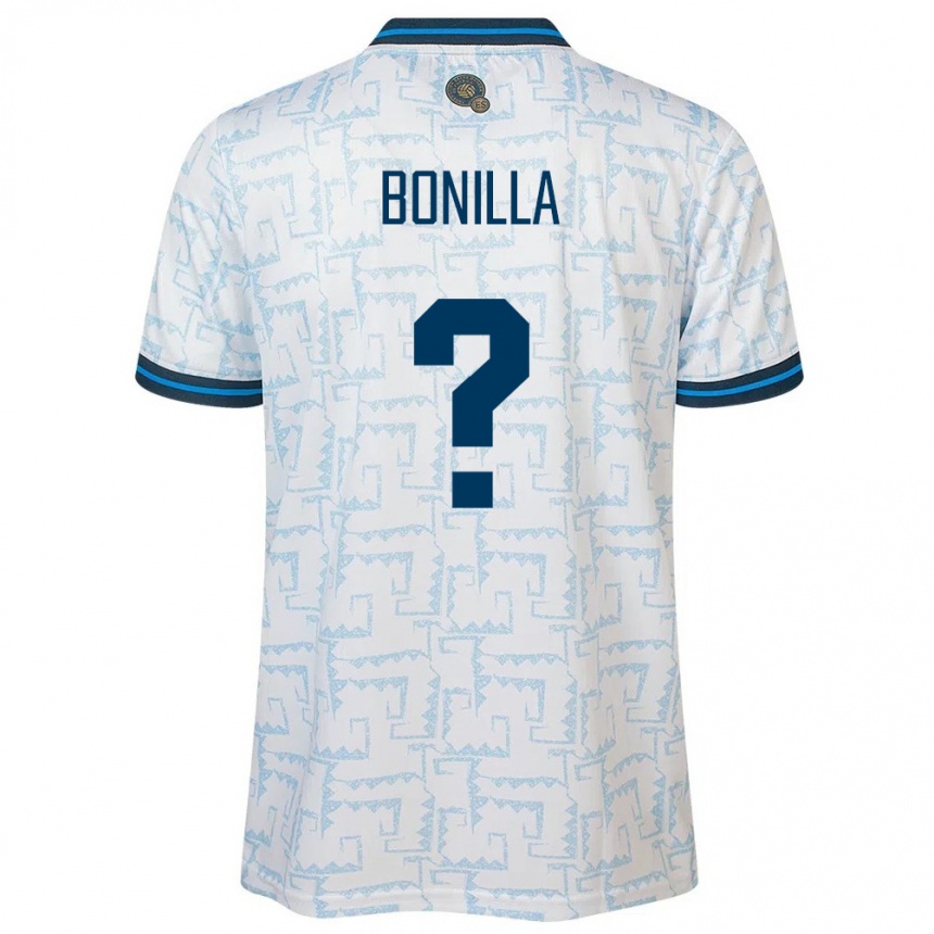 Vaikiškas Salvadoras Nelson Bonilla #0 Baltas Išvykos Marškinėliai 24-26 T-Shirt