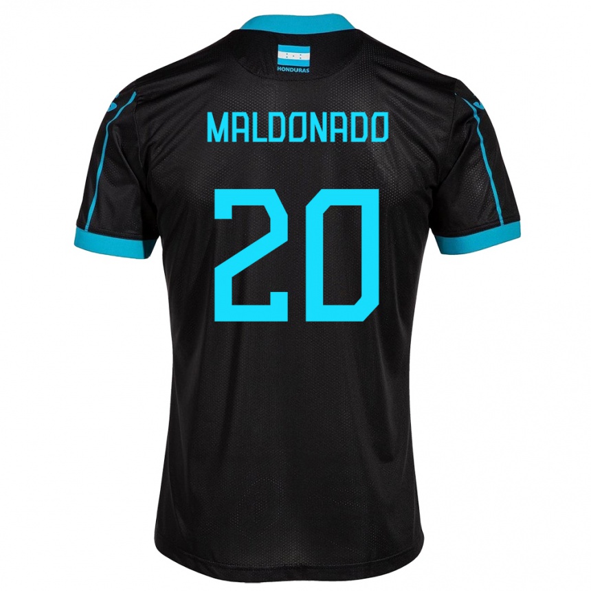 Vaikiškas Hondūras Alessandro Maldonado #20 Juoda Išvykos Marškinėliai 24-26 T-Shirt