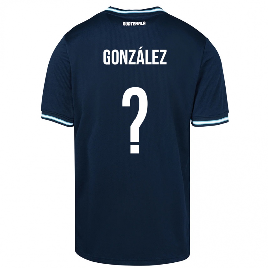 Vaikiškas Gvatemala Erick González #0 Mėlyna Išvykos Marškinėliai 24-26 T-Shirt