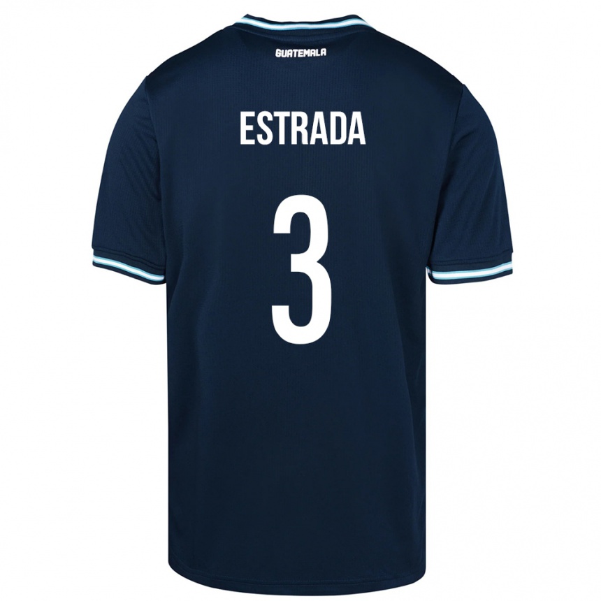 Vaikiškas Gvatemala Carlos Estrada #3 Mėlyna Išvykos Marškinėliai 24-26 T-Shirt