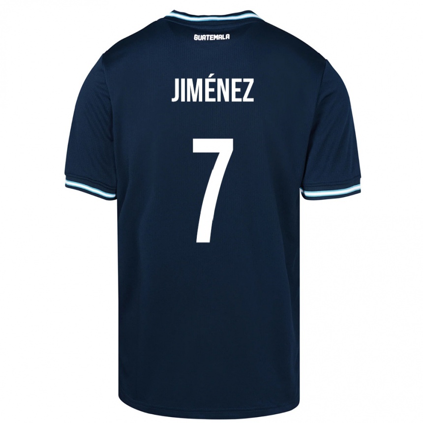 Vaikiškas Gvatemala Cristian Jiménez #7 Mėlyna Išvykos Marškinėliai 24-26 T-Shirt