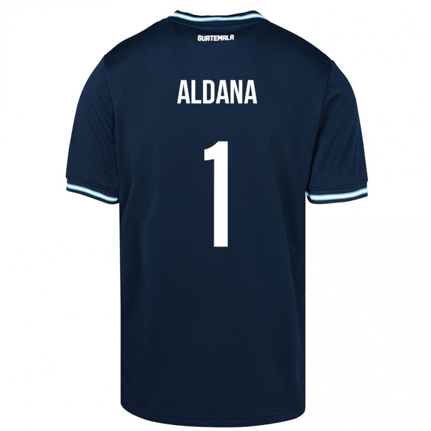 Vaikiškas Gvatemala David Aldana #1 Mėlyna Išvykos Marškinėliai 24-26 T-Shirt