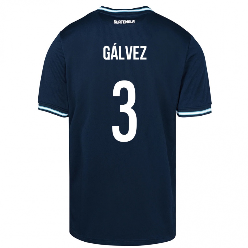 Vaikiškas Gvatemala Fredy Gálvez #3 Mėlyna Išvykos Marškinėliai 24-26 T-Shirt