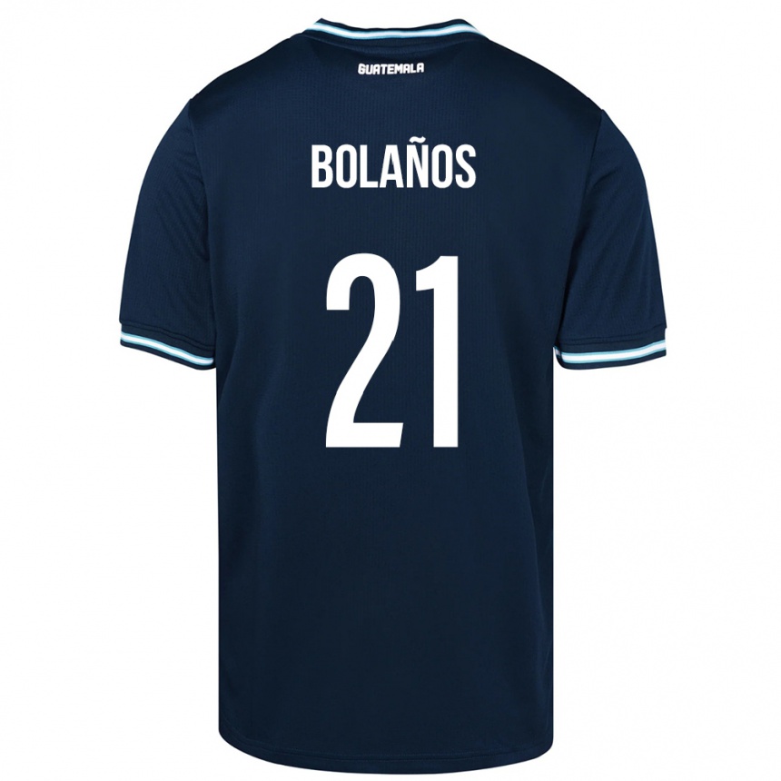 Vaikiškas Gvatemala Diego Bolaños #21 Mėlyna Išvykos Marškinėliai 24-26 T-Shirt