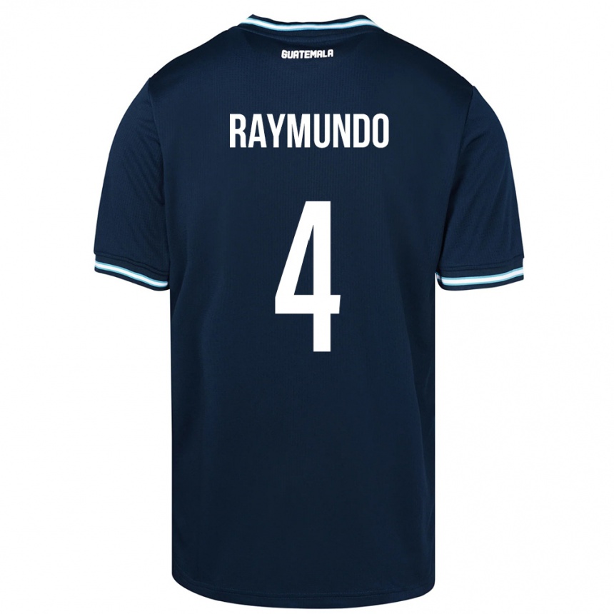 Vaikiškas Gvatemala Cristopher Raymundo #4 Mėlyna Išvykos Marškinėliai 24-26 T-Shirt