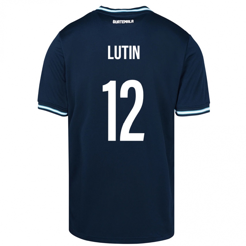 Vaikiškas Gvatemala John Lutin #12 Mėlyna Išvykos Marškinėliai 24-26 T-Shirt