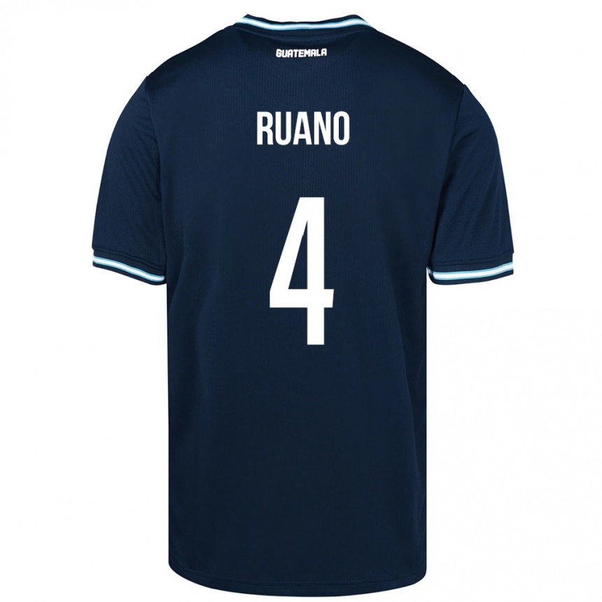 Vaikiškas Gvatemala Michelle Ruano #4 Mėlyna Išvykos Marškinėliai 24-26 T-Shirt