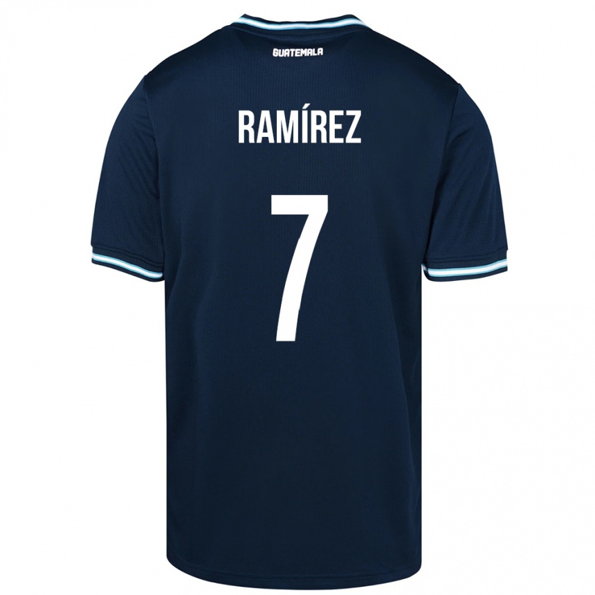 Vaikiškas Gvatemala Leslie Ramírez #7 Mėlyna Išvykos Marškinėliai 24-26 T-Shirt