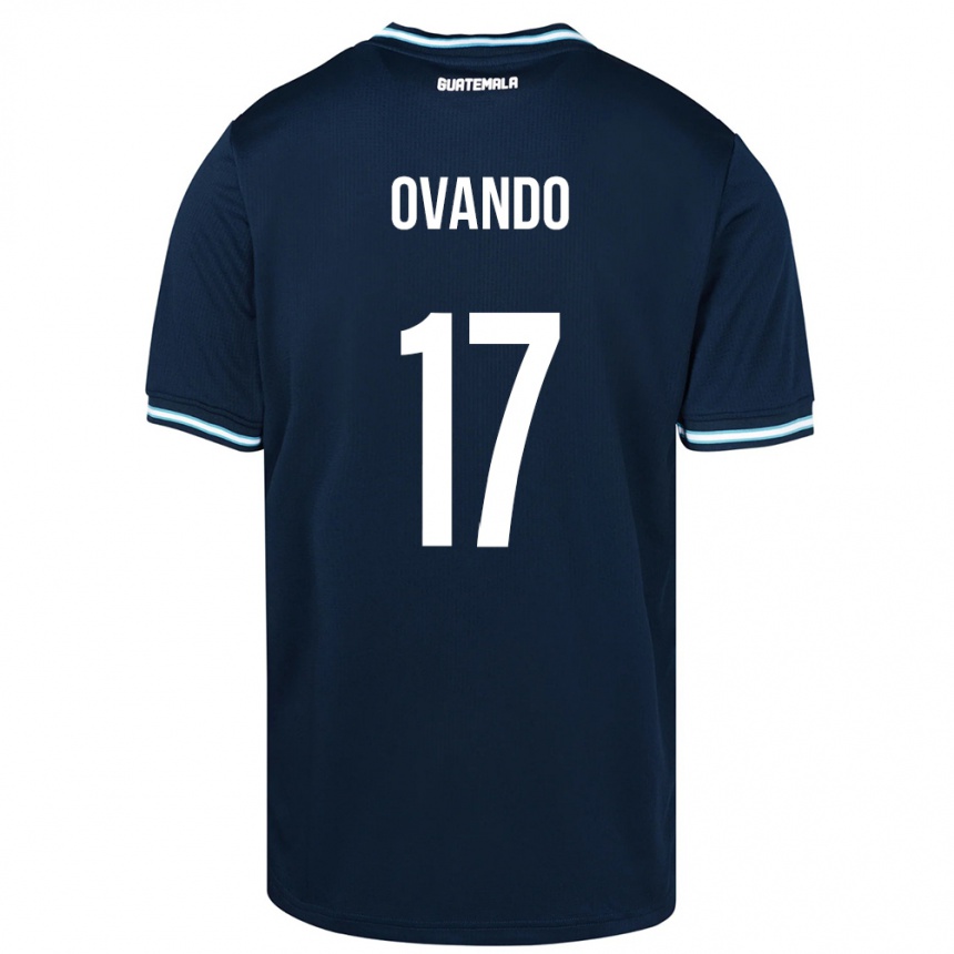 Vaikiškas Gvatemala Sandra Ovando #17 Mėlyna Išvykos Marškinėliai 24-26 T-Shirt