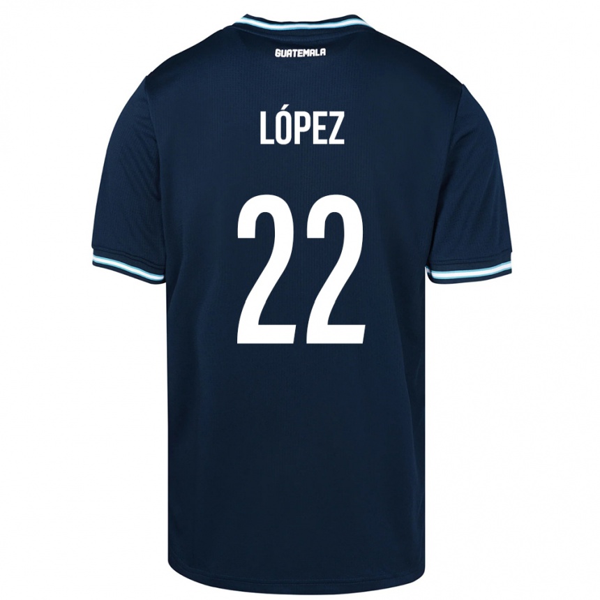 Vaikiškas Gvatemala Whitney López #22 Mėlyna Išvykos Marškinėliai 24-26 T-Shirt