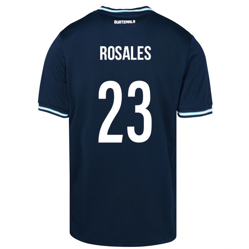 Vaikiškas Gvatemala Yareni Rosales #23 Mėlyna Išvykos Marškinėliai 24-26 T-Shirt