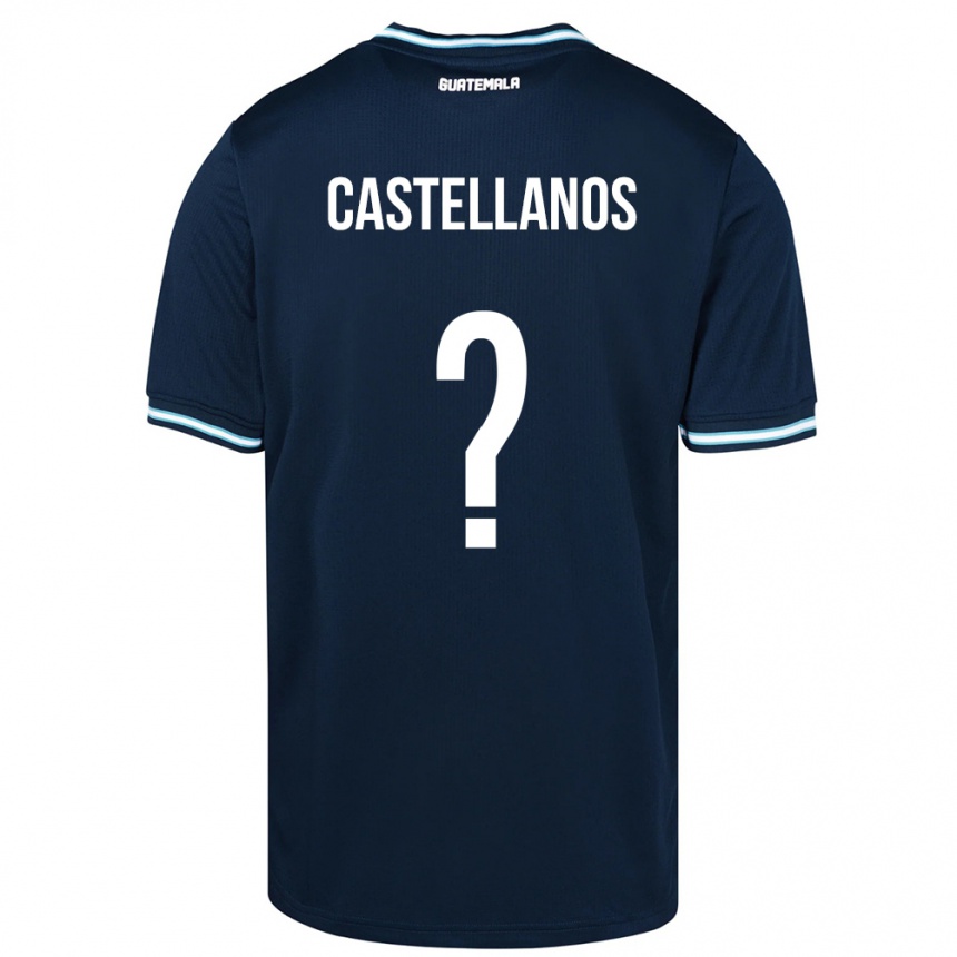 Vaikiškas Gvatemala Jezmin Castellanos #0 Mėlyna Išvykos Marškinėliai 24-26 T-Shirt