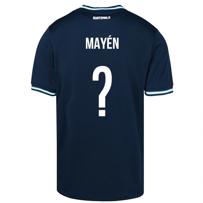 Vaikiškas Gvatemala Kellin Mayén #0 Mėlyna Išvykos Marškinėliai 24-26 T-Shirt