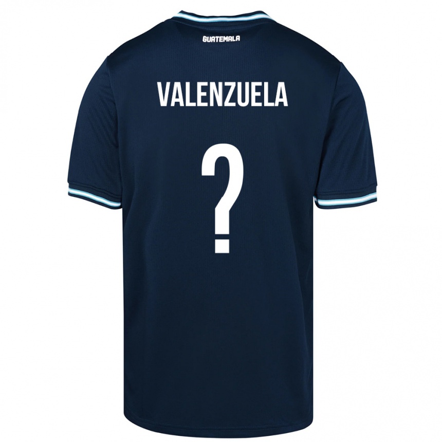 Vaikiškas Gvatemala Briana Valenzuela #0 Mėlyna Išvykos Marškinėliai 24-26 T-Shirt