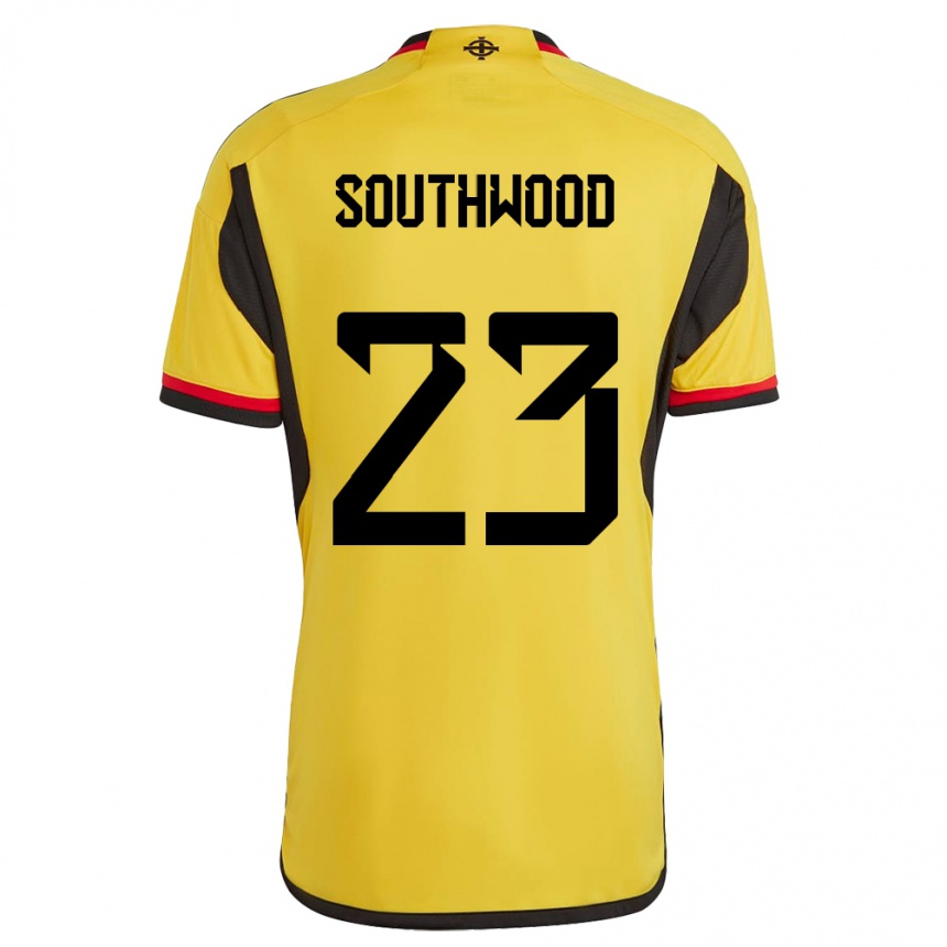 Vaikiškas Šiaurės Airija Luke Southwood #23 Baltas Išvykos Marškinėliai 24-26 T-Shirt