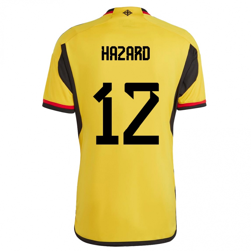 Vaikiškas Šiaurės Airija Conor Hazard #12 Baltas Išvykos Marškinėliai 24-26 T-Shirt