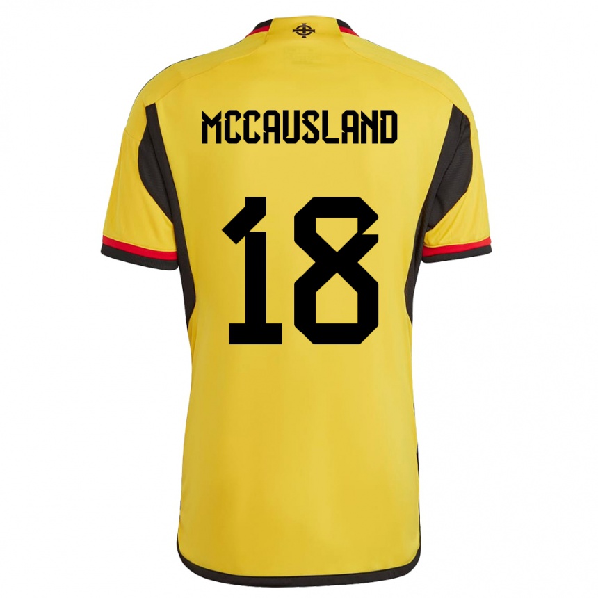 Vaikiškas Šiaurės Airija Ross Mccausland #18 Baltas Išvykos Marškinėliai 24-26 T-Shirt