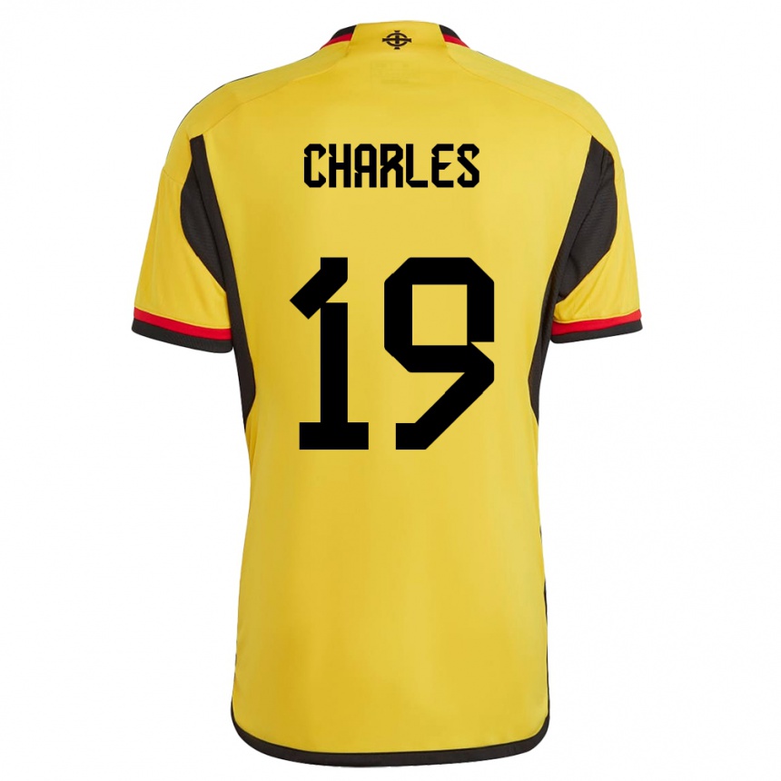 Vaikiškas Šiaurės Airija Shea Charles #19 Baltas Išvykos Marškinėliai 24-26 T-Shirt