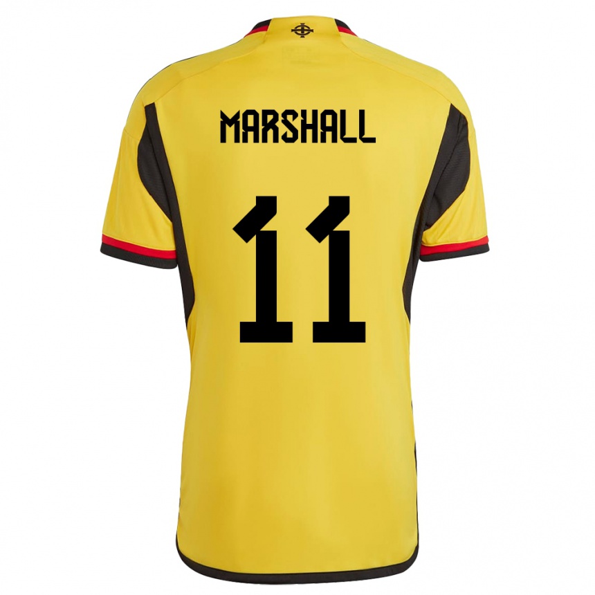 Vaikiškas Šiaurės Airija Callum Marshall #11 Baltas Išvykos Marškinėliai 24-26 T-Shirt