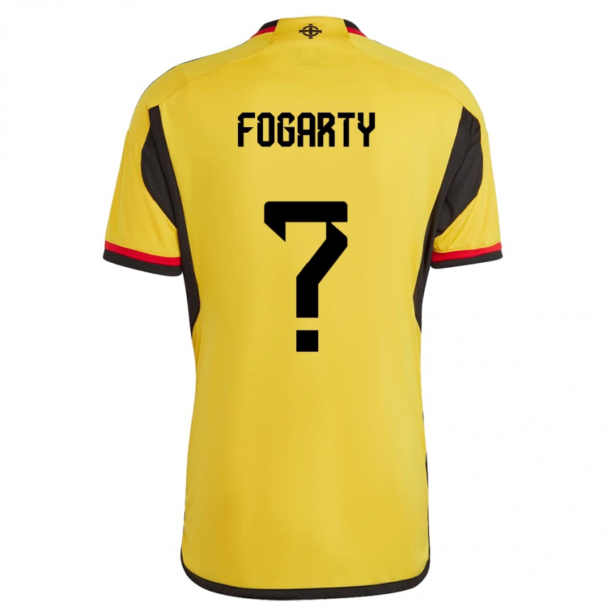 Vaikiškas Šiaurės Airija Tom Fogarty #0 Baltas Išvykos Marškinėliai 24-26 T-Shirt