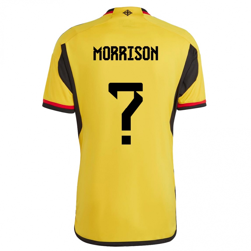 Vaikiškas Šiaurės Airija Kieran Morrison #0 Baltas Išvykos Marškinėliai 24-26 T-Shirt