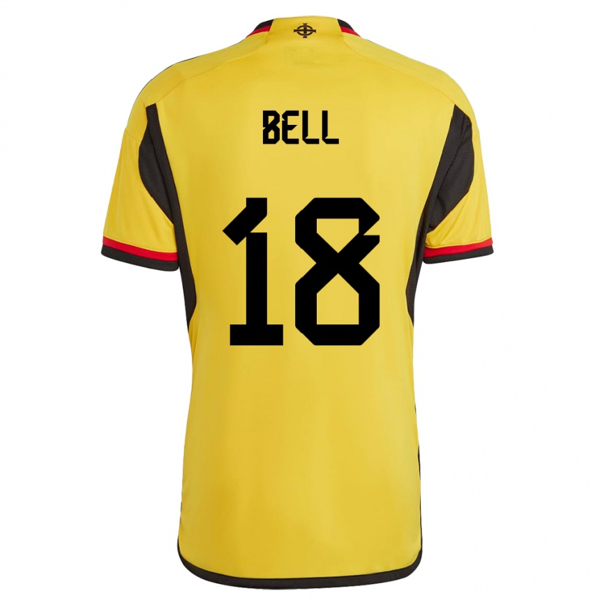 Vaikiškas Šiaurės Airija Megan Bell #18 Baltas Išvykos Marškinėliai 24-26 T-Shirt