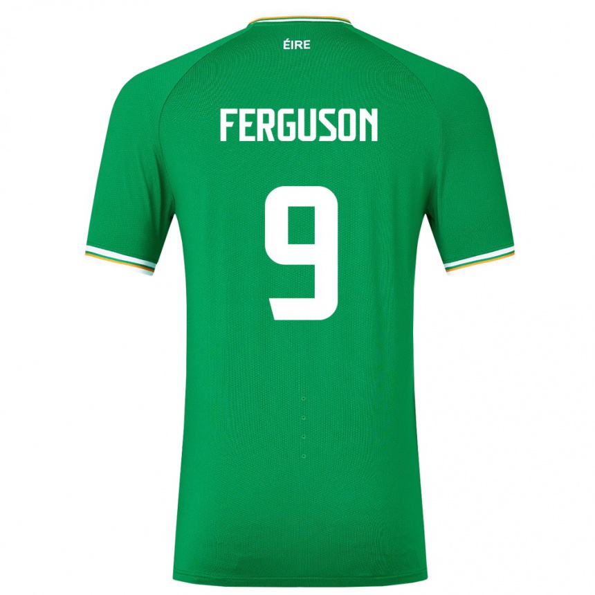 Vyrai Airijos Sala Evan Ferguson #9 Žalias Namų Marškinėliai 24-26 T-Shirt