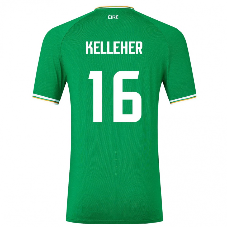 Vyrai Airijos Sala Caoimhín Kelleher #16 Žalias Namų Marškinėliai 24-26 T-Shirt