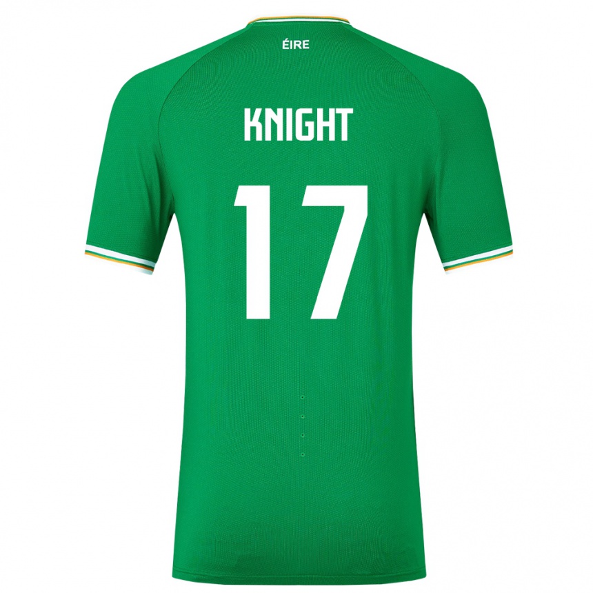 Vyrai Airijos Sala Jason Knight #17 Žalias Namų Marškinėliai 24-26 T-Shirt