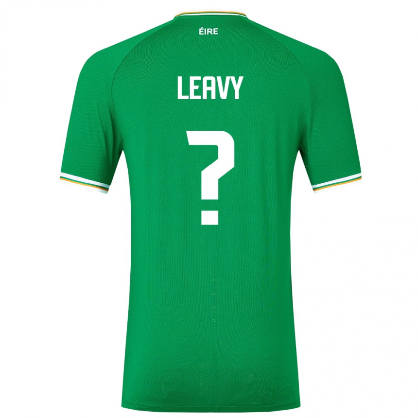 Vyrai Airijos Sala Kian Leavy #0 Žalias Namų Marškinėliai 24-26 T-Shirt