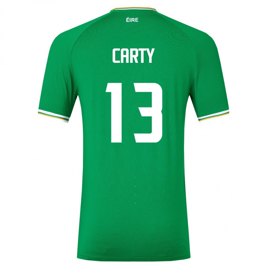 Vyrai Airijos Sala Conor Carty #13 Žalias Namų Marškinėliai 24-26 T-Shirt