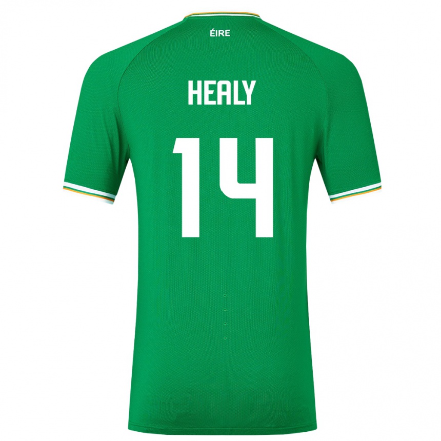 Vyrai Airijos Sala Freya Healy #14 Žalias Namų Marškinėliai 24-26 T-Shirt