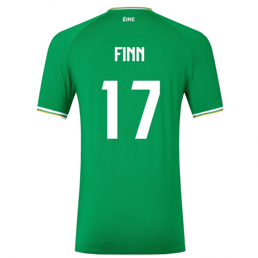Vyrai Airijos Sala Jamie Finn #17 Žalias Namų Marškinėliai 24-26 T-Shirt