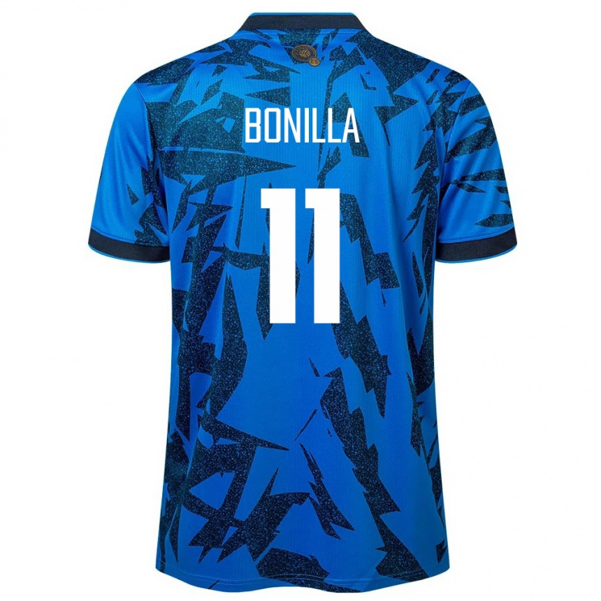 Vyrai Salvadoras Jarell Bonilla #11 Mėlyna Namų Marškinėliai 24-26 T-Shirt