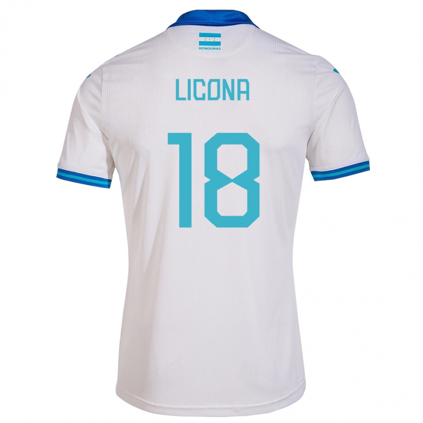 Vyrai Hondūras Marlon Licona #18 Baltas Namų Marškinėliai 24-26 T-Shirt