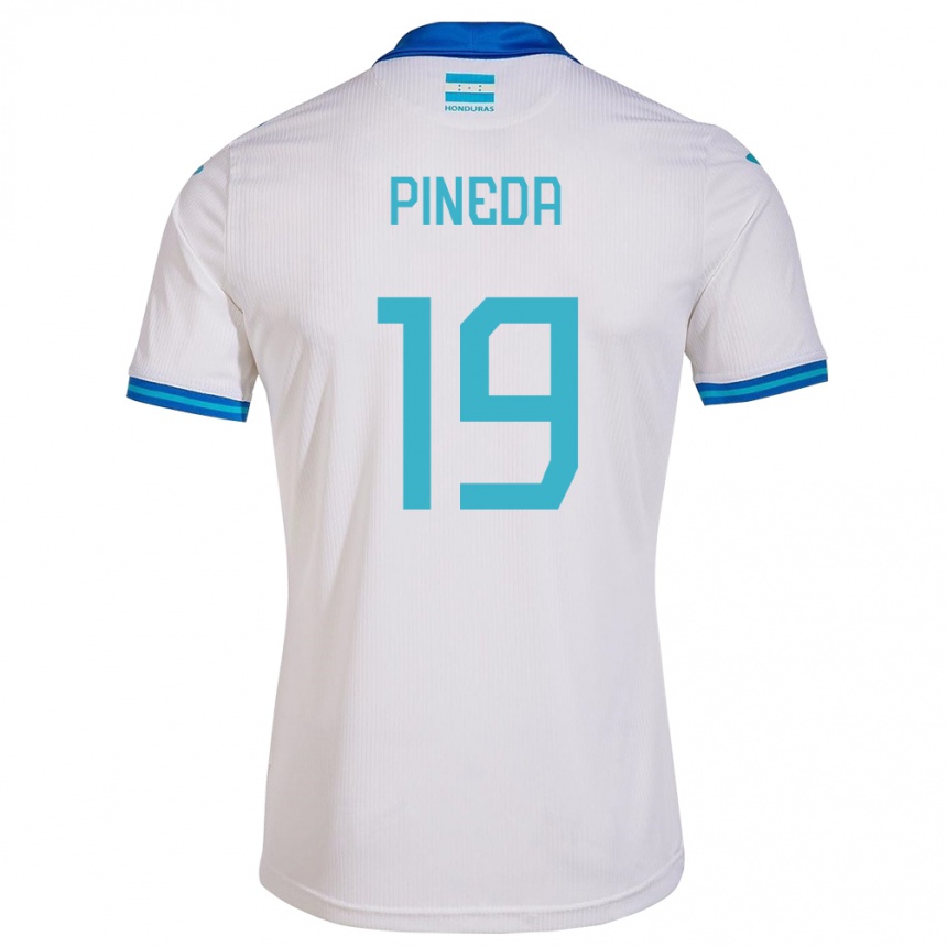 Vyrai Hondūras Carlos Pineda #19 Baltas Namų Marškinėliai 24-26 T-Shirt