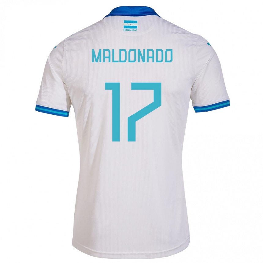 Vyrai Hondūras Axel Maldonado #17 Baltas Namų Marškinėliai 24-26 T-Shirt